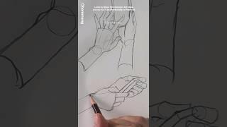 How to draw hands. Draw like a wave #sketch #drawing #art