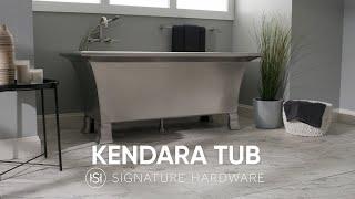 A Stainless Steel Bathroom Centerpiece - The Kendara Tub