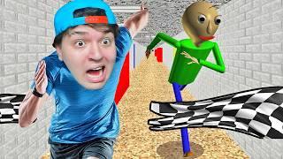 IMPOSSIBLE RACE WITH BALDI IN THE CRAZY SCHOOL!!