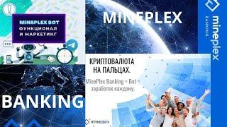 MinePlex Banking + Bot заработок каждому! Криптовалюта на пальцах