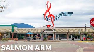 Salmon Arm BC Downtown Drive 4K - British Columbia, Canada