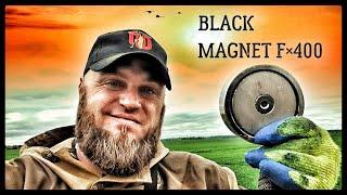 Поисковый магнит Black Magnet на 400 кг. Распаковка, обзор, узел, первый заброс!