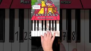 My Ordinary Life The Living Tombstone Piano Tutorial #shorts