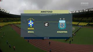 brasil x argentina amistoso modo carreira fifa 22  patch fifa mania