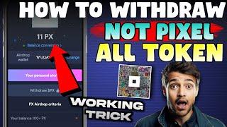 Notpixel CLAIM And Withdraw |NotPixel Airdrop Trick|Airdrop Eligibility|Not Pixel Airdrop Withdrawal