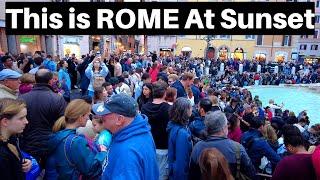 Rome Italy, This is Rome Right Now At Sunset, Rome Walking Tour January 2025