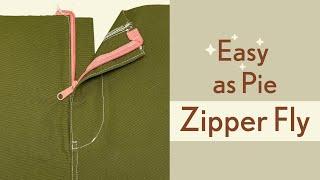 How to sew a Zipper Fly, stress-free