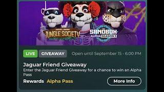 The Sandbox Alpha Season 3 - Exploring: Jaguar Friend Giveaway