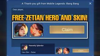HOW TO GET FREE ZETIAN HERO AND SKIN IN MOBILE LEGENDS