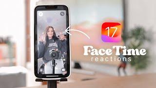  How to use FaceTime Reactions on iOS 17 !