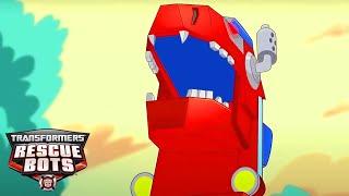 Transformers: Rescue Bots | Optimus Prime's Dino Mode | Kids Cartoon | Transformers Junior