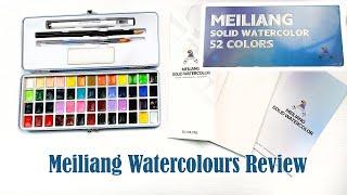 Meiliang Watercolor Paints 52 Set Review - aka Pretty Excellent Paints. So Many Colours!