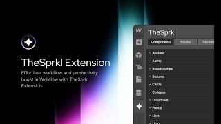 TheSprkl Chrome Extension for Webflow