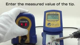 HAKKO FX-888D; how to use "Adjust Mode"