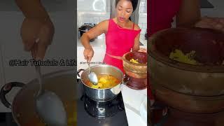 Mummy’s cooking the most delicious Nigerian oha soup recipe