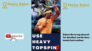 Create heavy topspin https://youtu.be/HvZFMaB6iMs #topspin #tennisforehand  #tennisstrategy