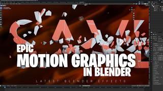 epic effects motion graphics in geometry nodes