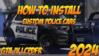 How To Install Custom Police Cars GTA IV LCPDFR (2024)