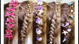 How to decorate a simple braid? - Accessories for braids. Чем украсить косу?