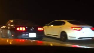 mustang v6 vs kia quoris kurdistan drag race