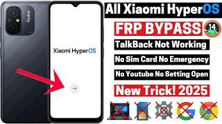 Xiaomi Hyper OS Frp Bypass  All Xiaomi / Redmi / Poco Frp Unlock New Trick! Android 14 No sim card