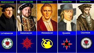 Founders Of Each CHRISTIAN Denomination