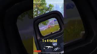 1vs 4 failed #bgmitipsandtricks #bgmi #pubgbattlegroundsmobileindiagameplay