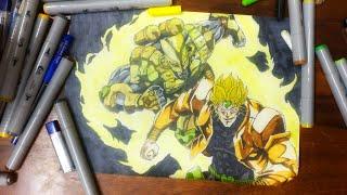 Drawing Dio Brando from JoJo's bizzare adventures