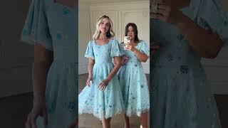 Shimmer Dress in Blue Try On Video XS & XL (jessakae.com)