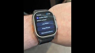 Apple Watch Ultra - how to make an Action Menu