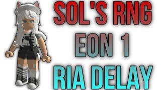 Roblox Sol's RNG EON 1 RIA Packs Delayed