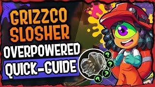 Grizzco Slosher, Overpowered Monster! - Quick Weapon Guide - Splatoon 3 Salmon Run