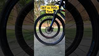 700C vs 26T tyre #cycle #mtbcycle #cycling #tyres