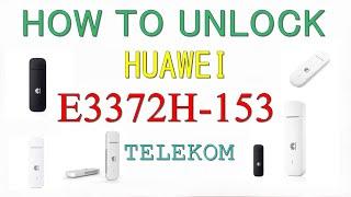 How to Unlock Huawei E3372h-153 Telekom USB Modem