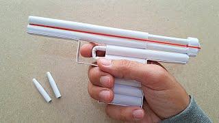 DIY - HOW TO MAKE A BULLET SHOOTING GUN FROM A4 PAPER - ( Very effective ! )