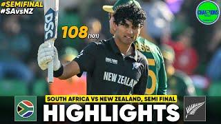 New Zealand vs South Africa ICC Champions Trophy 2025 Match Highlights | NZ Vs SA Highlights