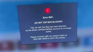 Jio air fiber set top box blocked | How to unblock jio air fiber set top box - Devashish youtuber