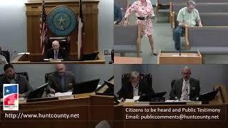 Hunt County Commissioner's Court 10/08/2024