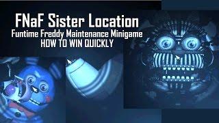 [SPOILERS] How to Beat the Funtime Freddy and BonBon Maintenance Minigame | FNaF Sister Location