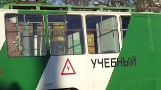 Трамвай "У - учебный" Петербурга 10-89: ЛМ-68М б.5710 учебный (22.01.20)