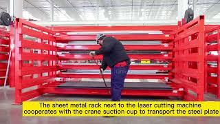 Efficient sheet metal storage--The sheet metal storage rack