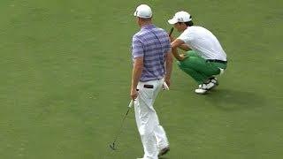 Jason Kokrak sinks a nice putt on No. 15 at Valspar