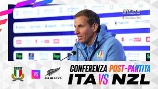 Vittoria Assicurazioni Autumn Nations Series, ITAvNZL: conferenza stampa post match