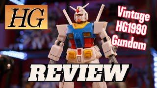 Unboxing and reviewing HG 1990 Gundam - The first HG [4K]