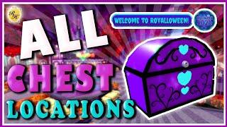 ALL CHEST LOCATIONS in Roblox ROYALE HIGH HALLOWEEN 2021 *EASY GUIDE*