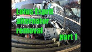 1989 Lotus Esprit Turbo Alternator Removal part 2