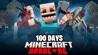 I Spent 100 Days in A Parasite Apocalypse in Hardcore Minecraft...