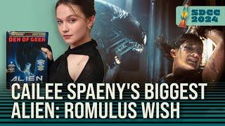 Cailee Spaeny REALLY Wants to Talk About Alien: Romulus With Sigourney Weaver | SDCC