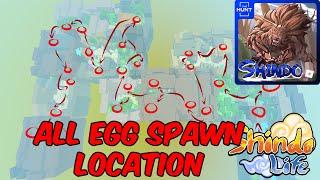 All Egg Spawn Location Shindo Life [THE HUNT] | Egg Hunt Roblox [CODES]