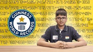 Human Calculator does mental maths at record-breaking speed! | Guinness World Records